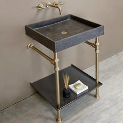 Console Leg in Aged Brass