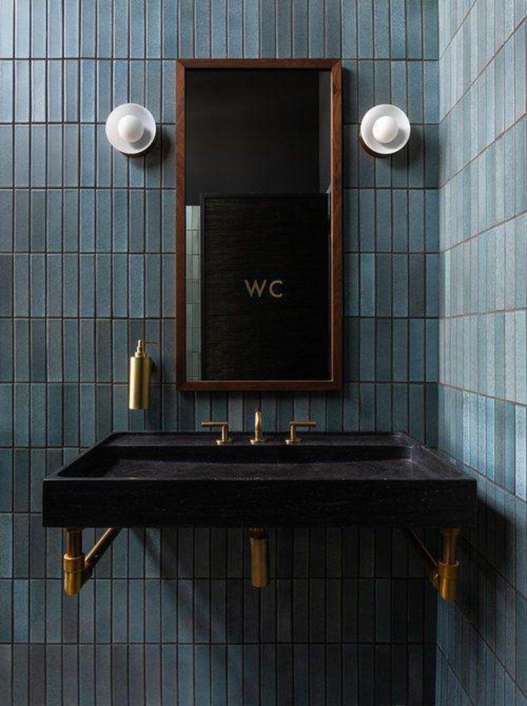 Stone Forest Antique Grey Limestone Wall Mount Bathroom Sink 