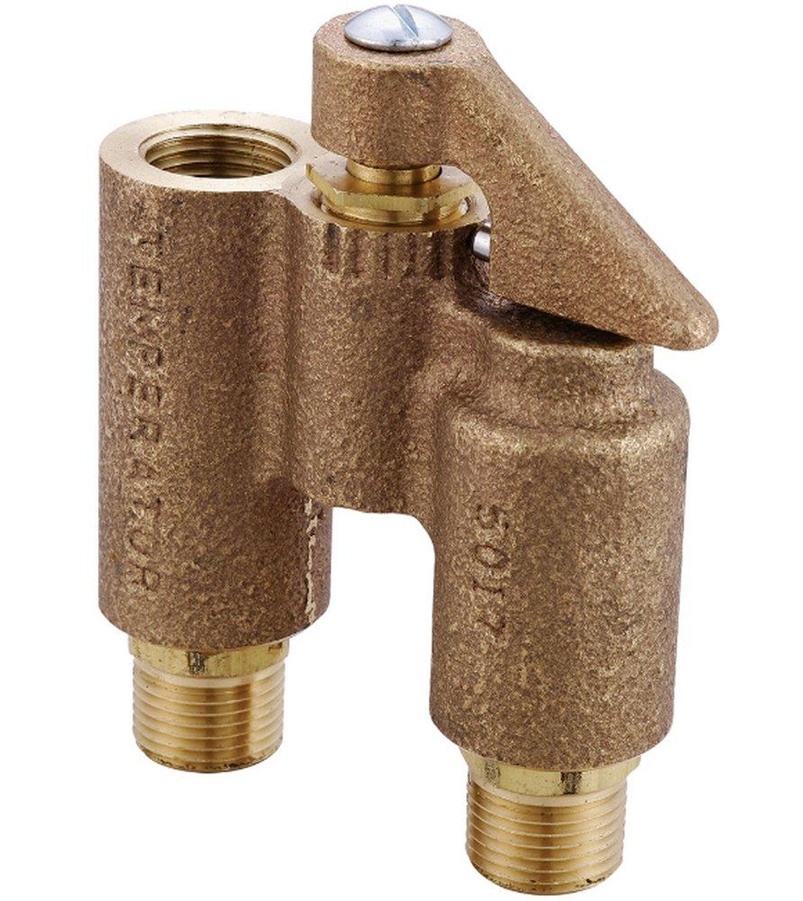 Central Brass Rough Brass MNPT Mixing Valve 