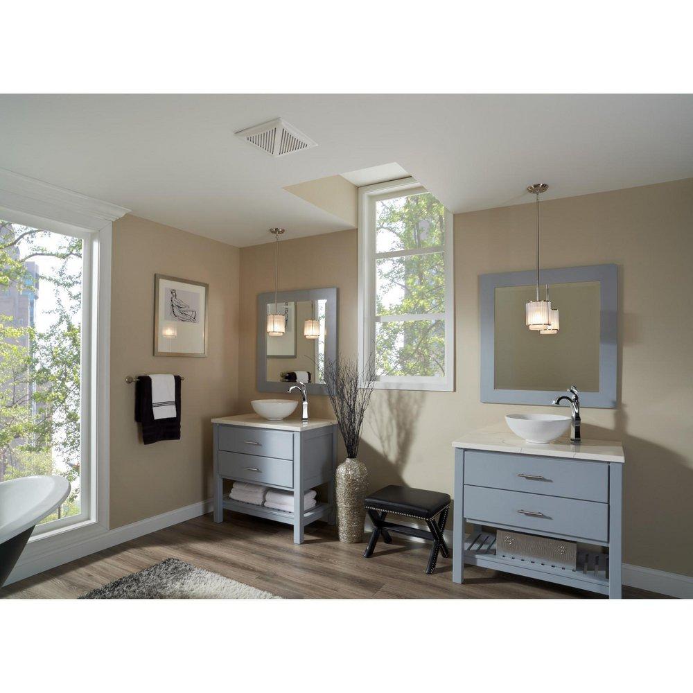 Broan White Bathroom Exhaust Fan in White 