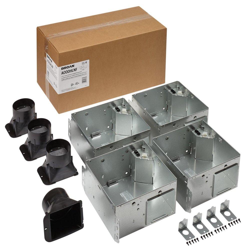 Broan Steel Bathroom Ventilation Fan Light Housing Pack (Less Flange) 