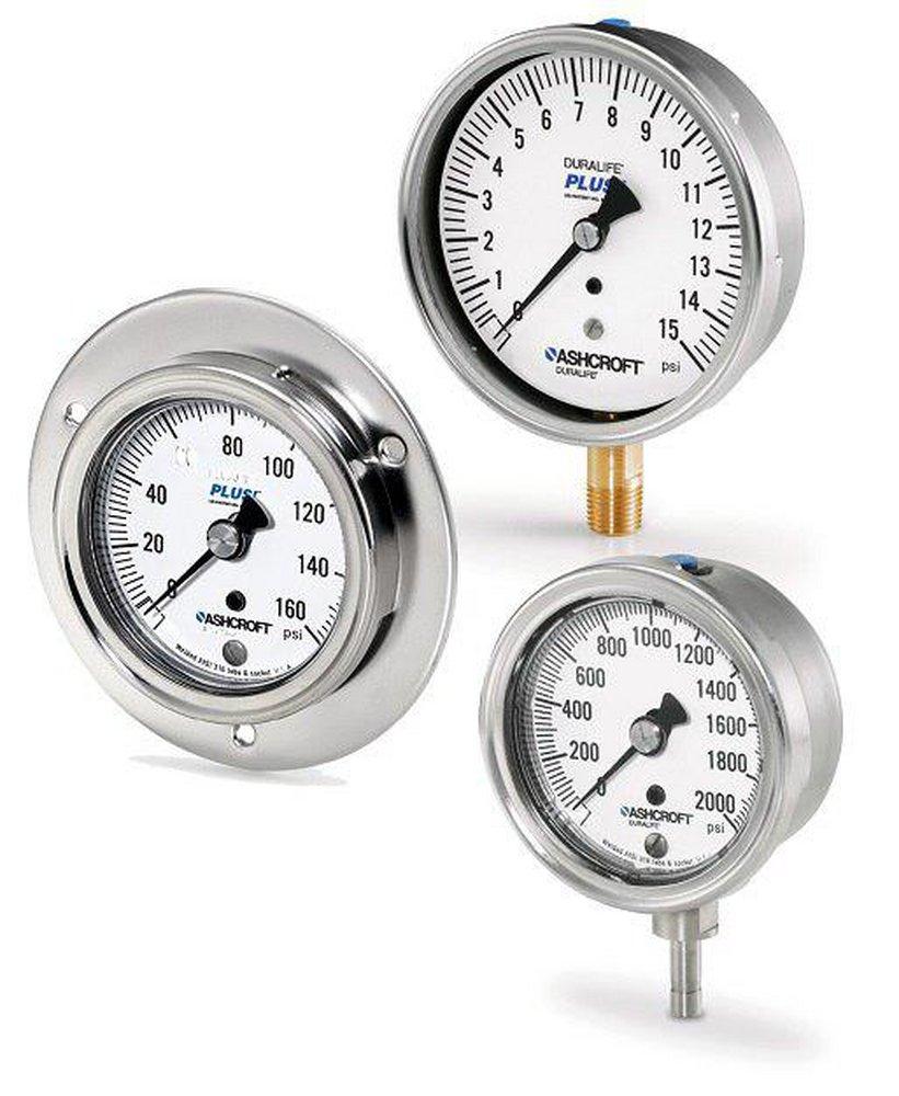Ashcroft 2-1/2 x 1/4 in. MNPT 316L Aluminum and Stainless Steel Case Pressure Gauge 
