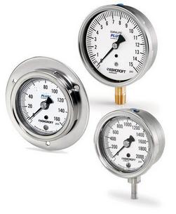 2-1/2 x 1/4 in. MNPT 30 psi 316L Aluminum and Stainless Steel Case Pressure Gauge