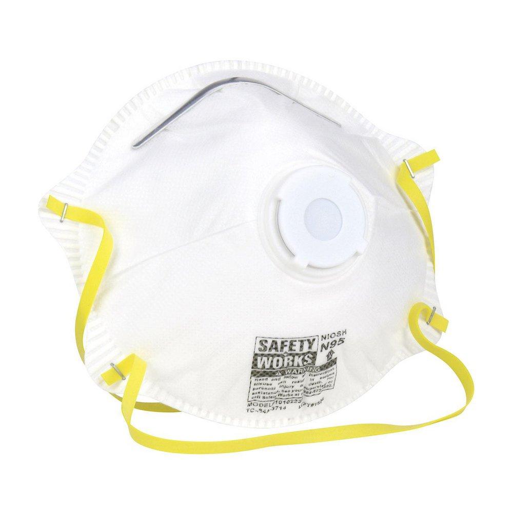 PIP&reg; White N95 Respirator with Exhalation in White (Box of 10) 