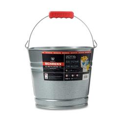 10 qt Steel Pail in Steel Grey