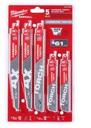 Milwaukee&reg; Reciprocating Saw Blade Set (5-Piece) 