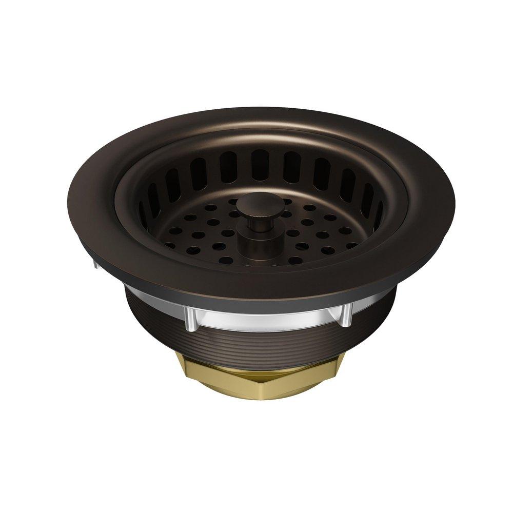 PROFLO&reg; Oil Rubbed Bronze 3-3/8 in. Basket Strainer 