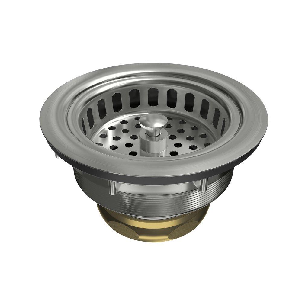 PROFLO&reg; Stainless Steel 3-3/8 in. Basket Strainer 