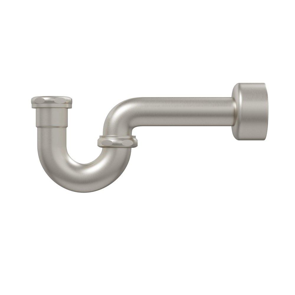 PROFLO&reg; PVD Brushed Nickel P-trap with Hi Box Flange in Brushed Nickel 