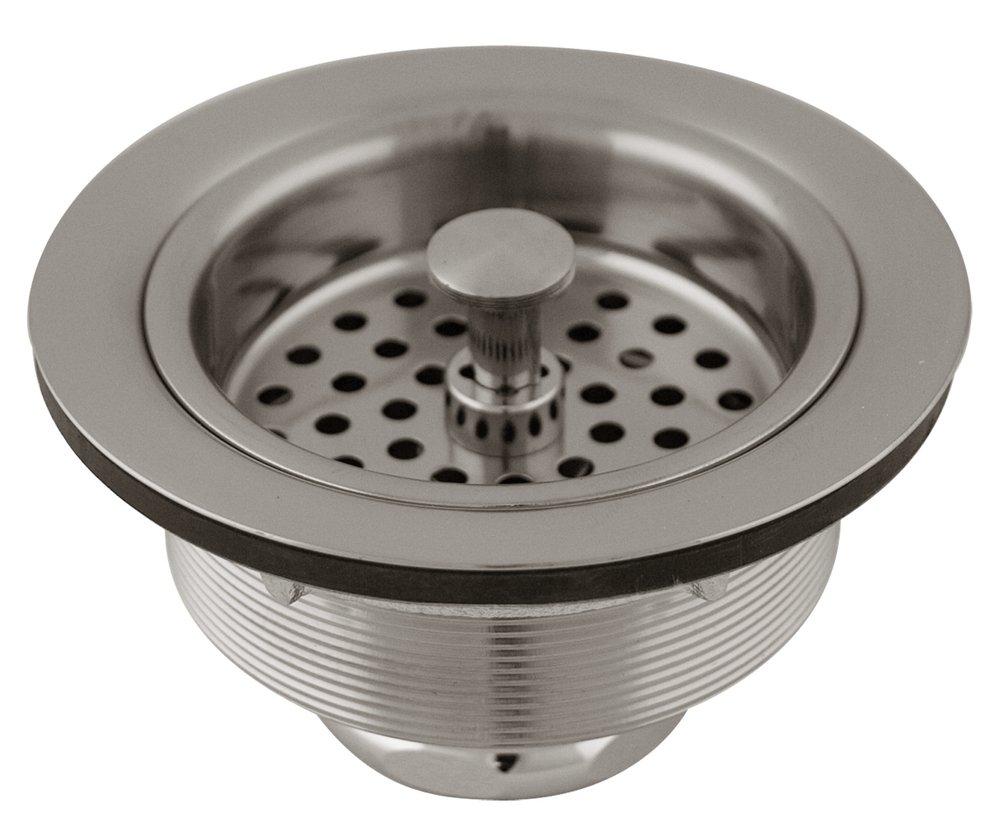 PROFLO&reg; PVD Brushed Nickel 3-3/8 in. Basket Strainer 
