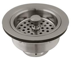 3-3/8 in. Basket Strainer in PVD Brushed Nickel