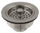 3-3/8 in. Basket Strainer in PVD Brushed Nickel