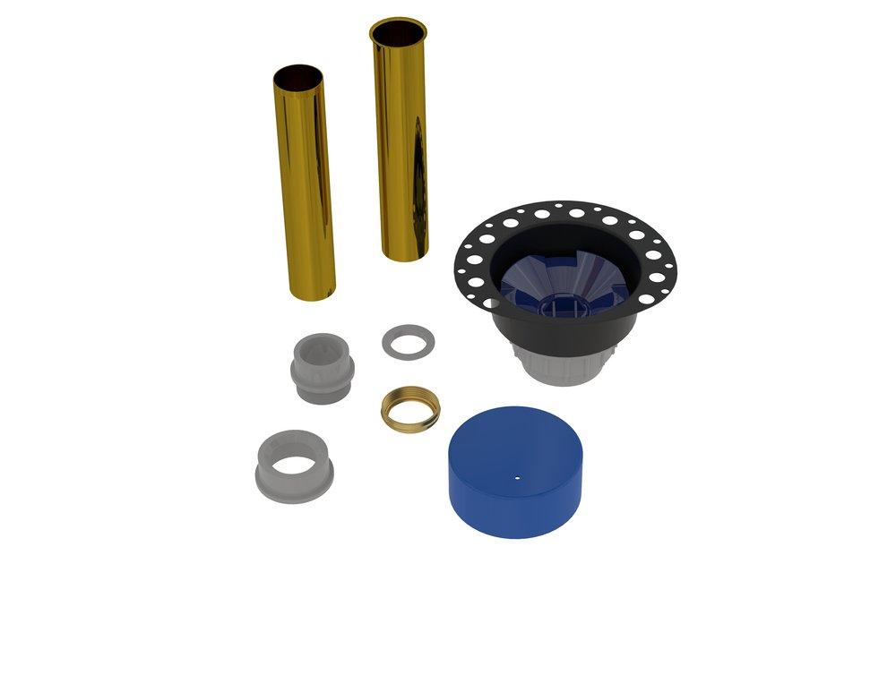 PROFLO&reg; Hub PVC Freestanding Drain Rough-in Kit 