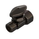 PROFLO&reg; Oil Rubbed Bronze Compression Straight Supply Stop Valve in Brushed Nickel 