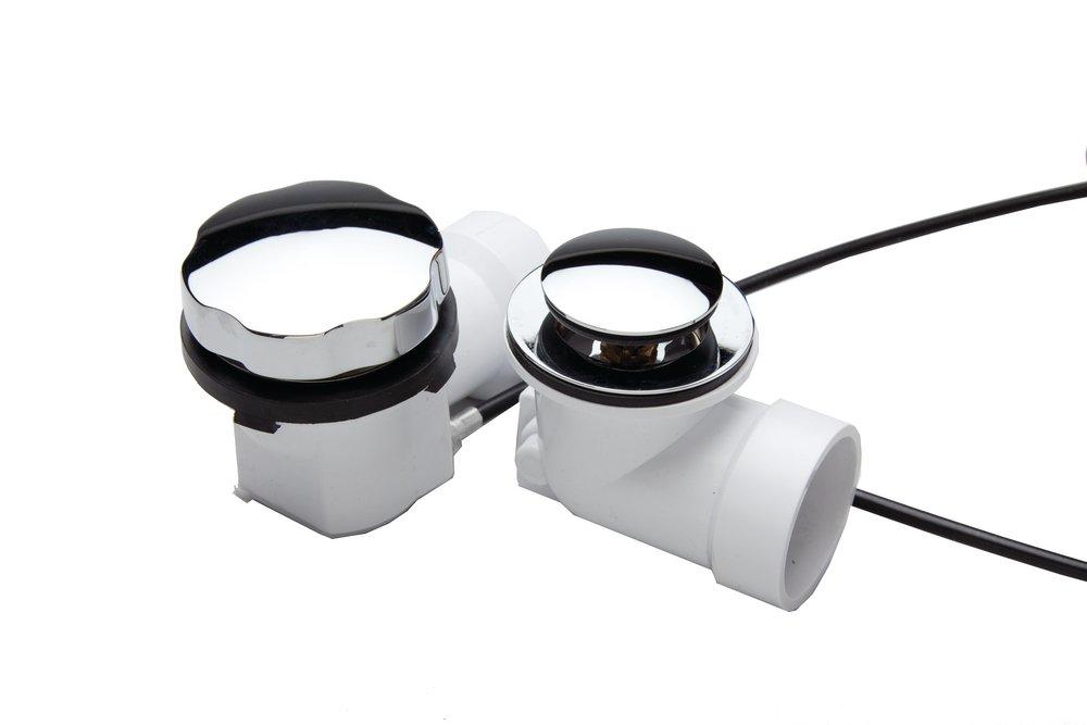 PROFLO&reg; Chrome 22 in. ABS Cable Drain with Trim 