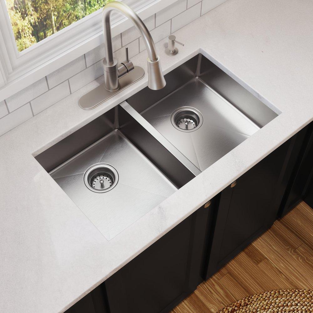 PROFLO&reg; Brushed Nickel Soap and Lotion Dispenser 