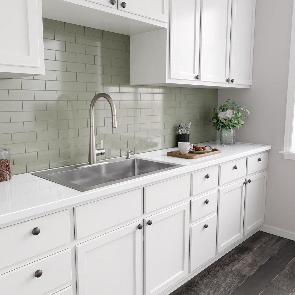 PROFLO&reg; Brushed Nickel Soap and Lotion Dispenser 