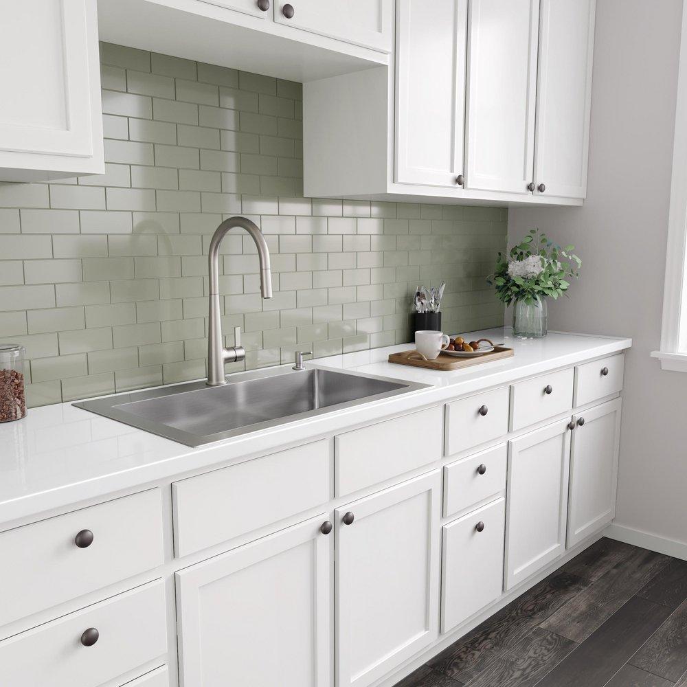 PROFLO&reg; Brushed Nickel Soap and Lotion Dispenser 