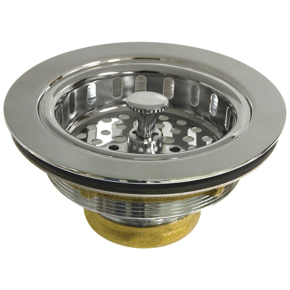 PROFLO&reg; Chrome Plated 3-3/8 in. Basket Strainer 