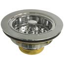 3-3/8 in. Brass Basket Strainer in Chrome Plated