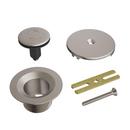 PROFLO&reg; PVD Brushed Nickel Brass Toe-Tap Drain 