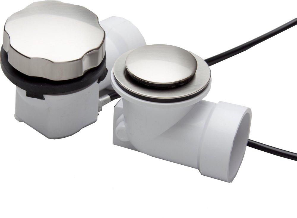 PROFLO&reg; Brushed Nickel 22 in. ABS Cable Drain with Trim 