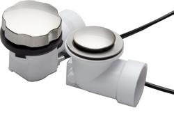 22 in. ABS Cable Drain with Trim in Brushed Nickel