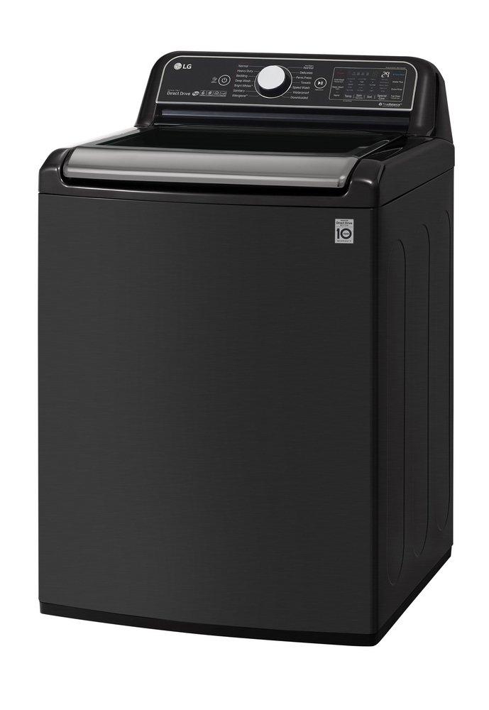 LG Electronics Graphite Steel 28-3/8 in. 5.5 cu. ft. Electric Top Load Washer 