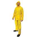SAS Safety Yellow 0.35mm PVC and Polyester Rain Suit in Yellow (Reusable) 