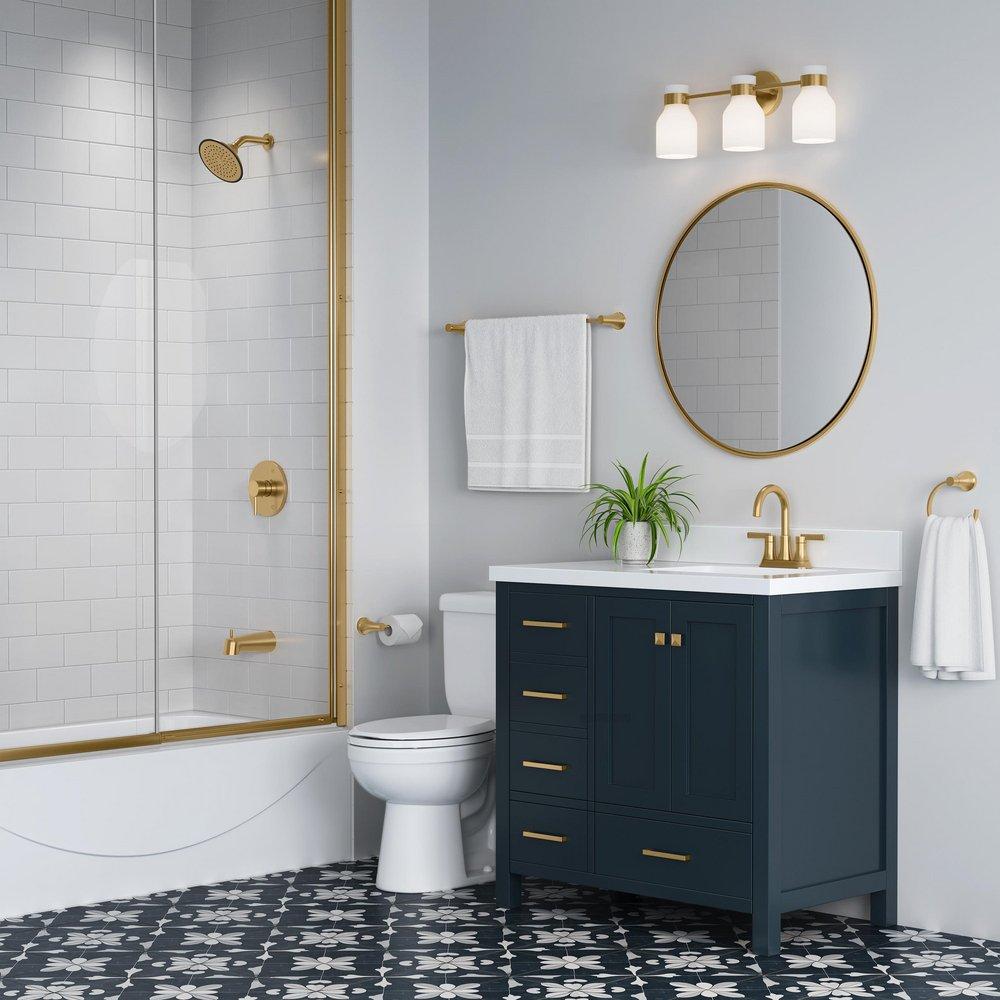 PROFLO&reg; Matte Black Single Handle Single Function Bathtub & Shower Faucet Trim Only 