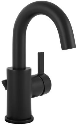 Single Handle Monoblock Bathroom Sink Faucet in Matte Black