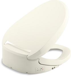 Elongated Closed Front Bidet Toilet Seat in Biscuit