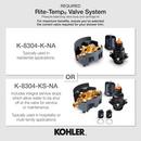 KOHLER Vibrant Brushed Nickel One Handle Single Function Shower Faucet (Trim Only) 