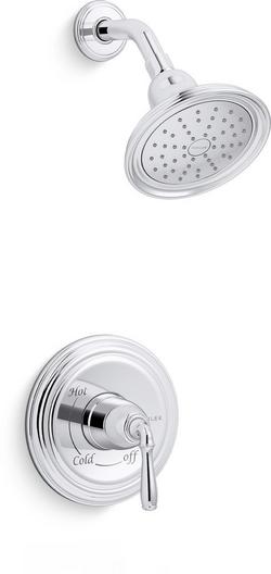 One Handle Single Function Shower Faucet in Polished Chrome (Trim Only)