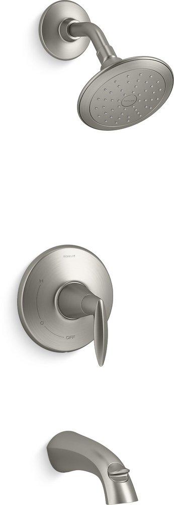 KOHLER Vibrant&reg; Brushed Nickel Single Handle Single Function Bathtub & Shower Faucet (Trim Only) 