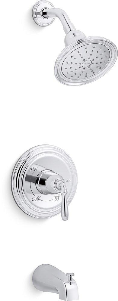 KOHLER Polished Chrome Single Handle Single Function Bathtub & Shower Faucet (Trim Only) 