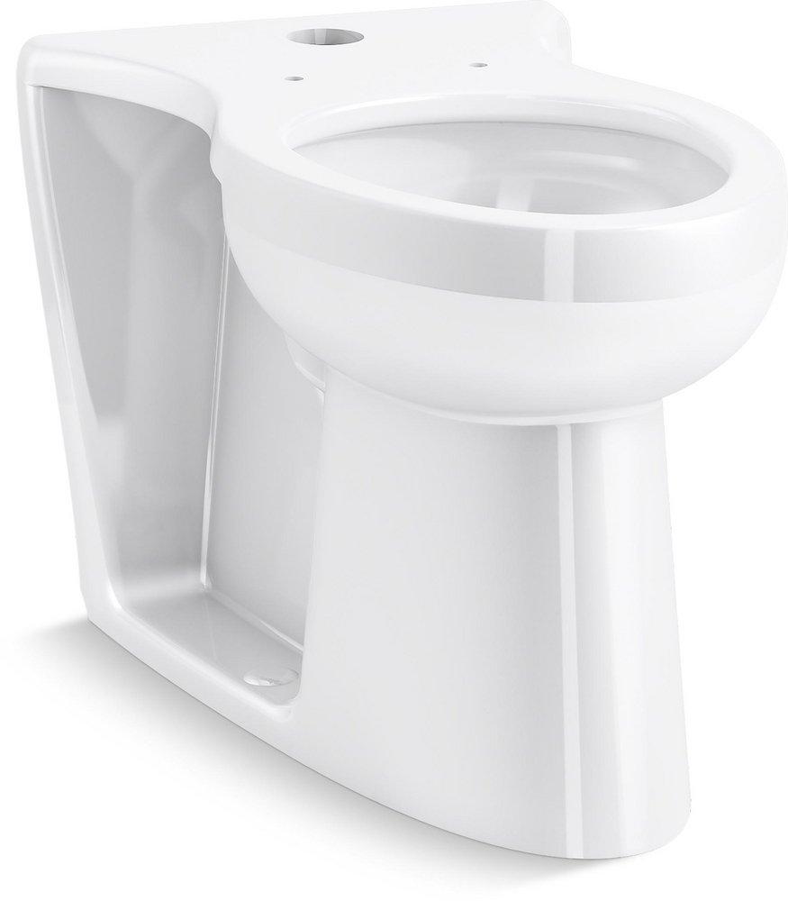KOHLER White 1.28 gpf Elongated Floor Mount Two Piece Toilet Bowl 