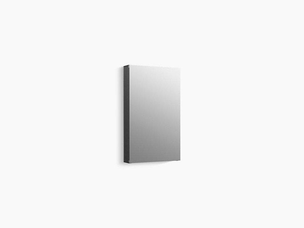 KOHLER Dark Anodized Aluminum 15 x 24 in. Surface Mount Medicine Cabinet 