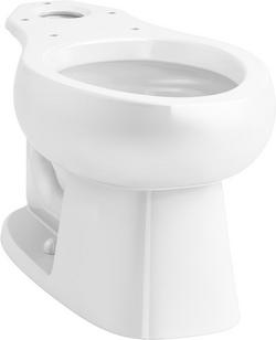 Elongated Toilet Bowl in White