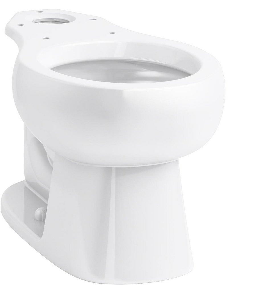 Sterling White 1.28 gpf Round Floor Mount Two Piece Toilet Bowl 