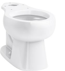 Round Toilet Bowl in White