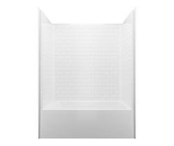 60 x 30 in. Tub & Shower Unit with Left Drain in White