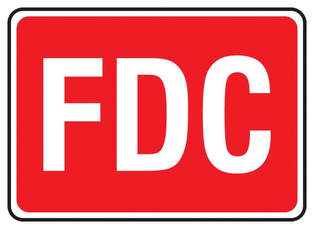 Accuform Signs Red Aluminum Non-Lighted Sign 