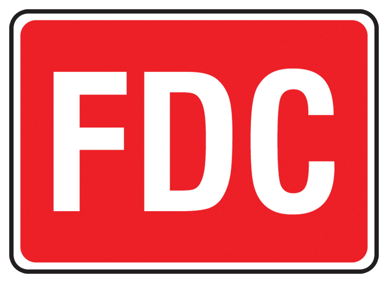 Accuform Signs Red Aluminum Non-Lighted Sign 