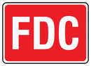 Accuform Signs Red Aluminum Non-Lighted Sign 