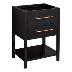 24 in. Console Vanity in Black (Cabinet Only)