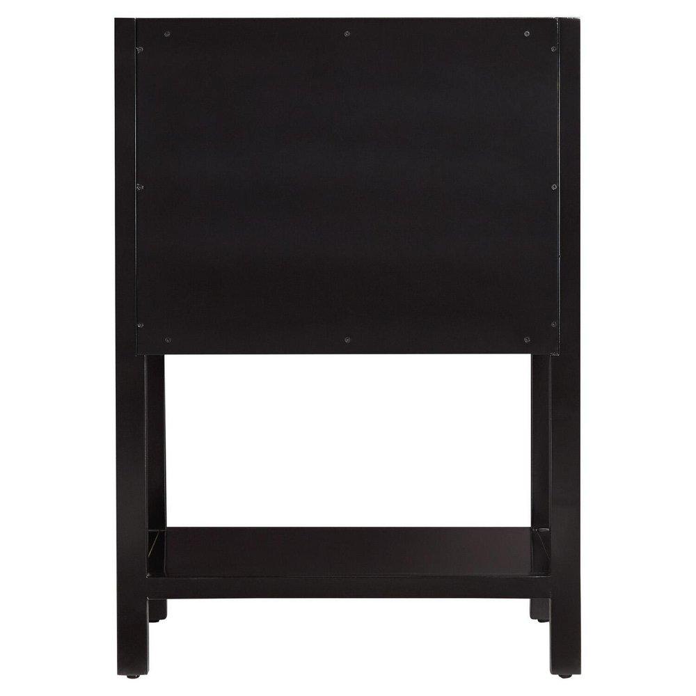 Signature Hardware Black Floor Mount Vanity 