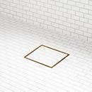 2-1/8 in. Tapered Polished Brass Shower Drain