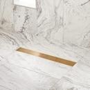 40 in. Linear Shower Drain in Polished Brass