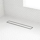 48 in. Linear Shower Drain with Drain Flange in Matte Black